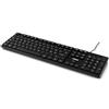 Nilox NXKBIT000012 Tastiera USB, Leggera e Compatta con Layout Italiano, Anti-usura, Cavo 1,5 metri, Tastiera Nera Compatibile con Windows, Linux e Mac
