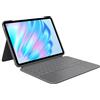 Logitech Combo Touch per iPad Air da 11 pollici (M2 e M3), iPad Air (5a generazione) Custodia con tastiera - Tastiera retroilluminata staccabile con supporto - Layout Italiano QWERTY - Grigio