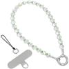SURPHY Laccetto Cristalli per telefono,Cinturino da Polso in Cristallo,Bracciale Polso Donna,Cordino da Polso a Catena per iPhone, Borsa, Portafoglio,PortachiaviCristallo,Verde Brillante