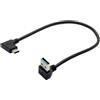 chenyang Cavo di prolunga USB 3.0 a USB C angolato a 90 gradi verso l'alto per tablet, cellulare, disco rigido