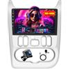 Inefala 2G+64G Android Autoradio per Renault Logan 1 Sandero 2009-2015/Dacia Duster 2010-2017, 9 Touchscreen Stereo Auto Bluetooth con Wireless Carplay & Android Auto GPS/WiFi/RDS/FM Mic Retrocamera