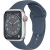 ELETTRONEO C1 Cinturino per Apple Watch Ultra 3 2 49mm, Serie 11 10 46mm, 9 8 7 45mm 41mm, SE 6 5 4 44mm 40mm, 3 2 1 42mm 38mm Donna Uomo Band Bracciale Sport Silicone, Abisso Blu