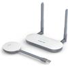 Lemorele HDMI Wireless, Lemorele 164FT/50M Trasmettitore e Ricevitore HDMI Senza Fili 1080P con Trasmettitore USB A Streaming da PC, Laptop a HDTV, Proiettore per Windows 7 e MAC OS 10.15.7 e Superiori