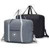 BAGZY 2 x Bagaglio a Mano easyJet 45x36x20cm Grande Pieghevole Borsone da Viaggio Leggero Palestra Valigia Cavalcabile Trolley Borsa a Tracolla Borsa Sportiva Borsa Ospedale Parto, nero+Grigio