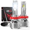 Cenmoll Lampadine H11 Led, 140W 36000LM luminosità 700% angolo del fascio regolabile a 360 gradi, 6000K bianco freddo H8 H9 H11 Led Canbus 12V 24 V driver Canbus integrato Plug & Play, 2 Pz