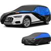 GUNHYI Telo Copriauto Impermeabile e Traspirante,Telo Copri Auto per Audi A4 S4 RS4 Avant Allroad, Nero Blu Telone per Auto da Garage per la Protezione Dalla Pioggia e Dalla Polvere.