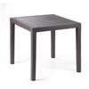 PROGARDEN - Tavolo da giardino King Moka Linea Rattan - h72x79x79 cm
