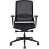 Ahrend Gispen - Sedia da scrivania in peltro, ergonomica, per ufficio sostenibile, certificazione NEN, regolabile in altezza, traspirante, braccioli 3D, supporto lombare