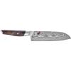 MIYABI IKI Coltello Santoku liscio - 18 cm, marrone-nero
