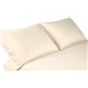 SpazioTessile Lenzuolo Sotto Con Angoli o Federe Flanella 160x190 h25 o h30 100% Cotone Tinta Unita AT (Beige, Coppia Federe 50x80)