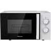 HiSense Forno a microonde H20MOWP1HG con funzione grill e controllo meccanico, capacità 20 l, potenza 700 watt su 5 livelli, colore Bianco