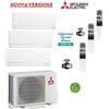 Mitsubishi Electric NUOVO Condizionatore Climatizzatore Mitsubishi trial Split 9+9+12 - MXZ-3F54VF + 2x MSZ-AY25VGKP + MSZ-AY35VGKP plasma quad PLUS