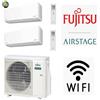 Fujitsu GARANZIA ITALIA ULTIMA VERSIONE Condizionatore R32 Fujitsu Dual Split 7000 + 9000 AOEG14KBCA2 + ASEH07KMCG + ASEH09KMCG WIFI