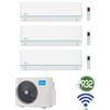 Midea Nuova Version GARANZIA ITALIA Condizionatore Climatizzatore Trial Split Midea Evolution 12000 + 12000 + 12000 M3OA-27HFN8-Q WiFi