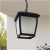 M Ledme Plafoniera House Series - IP44 impermeabile, attacco E27, lampada da soffitto in acciaio nero e vetro per giardino, terrazza o ingresso (lampadina non inclusa)