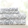Linen Market Hotel Collection Home Collection Grossolana Paisley 4 PC. Set di Fogli