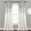 Lush Decor, Set di tende per finestra oscuranti, motivo fiori piangenti blu e grigi, 241,3 x 132,1 cm, 241,3 x 132,1 cm