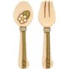 THUN - Set cucchiaio e forchetta da parete - ceramica - Collezione Country Bloom - CUCCHIAIO 4,4x1,5x15,2 FORCHETTA 4,1x1,6x15,2