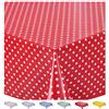 Home Direct Tovaglia Cerata in PVC, Lavabile, Copritavolo, Piccolo Pois, Rosso, 100 cm X 140 cm,