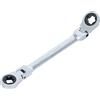 BGS 71028-20X24 | Chiave ad anello a cricchetto doppio | regolabile | con teste ad anello e profilo E | E20 x E24