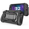 MoKo Custodia Protettiva per Nintendo Switch 2 2025, Custodia in TPU con Impugnatura Ergonomica e Design Antishock Compatibile con Accessori della Console Switch 2, Nero