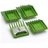 ZEROKIWI 4 pettini guida professionali A5 per animali, 3 mm, 6 mm, 10 mm, 13 mm, compatibili con Oster A5 Andis AG BG Wahl KM Pet Groomers (verde)