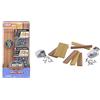 Little Tikes Creative Construction Wood, Nails, & Screws Bundle - Include 9 Articoli da Ricarica, Set di Costruzioni per Gioco di Finzione, per Bambini. età 3+
