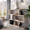 DEGHI Libreria 110x96h cm in legno naturale - Leslie