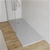 DEGHI Piatto doccia 200x100 cm grigio effetto pietra riducibile - Liat