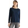 Cecil 3227274 Maglietta Basic a Righe, Urban Dark Blue, S Donna