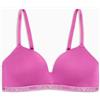 Emporio Armani Reggiseno a Triangolo Imbottito Essential con Borchie Viola XS, Bouganville, XS