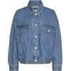 PIECES Pcsky Rhinestone Jacket Giacca, Media Blu Denim, XL Donna