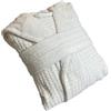 zer0bed Accappatoio Donna In Morbida Spugna, Accappatoio Donna Tinta Unita, 100% Cotone, Con Cintura, Cappuccio e Due Tasche, Avorio, Taglie XS e S