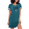 Uniexcosm Camicia da Notte Donna Cotone Estiva A Maniche Corte Camicia Notte Manica Stampa A Forma di Cuore d'Amore Blu Cobalto XXL