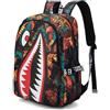 FANDARE Zaino per Bambini Ragazzo con Porta di Ricarica USB - Borsa Scuola Galaxy Leggero per Adolescenti Casual