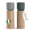 LARS NYSØM Set Macina Sale e Pepe in Legno Manuale - Macina Spezie con Macina in Ceramica Regolabile - Eleganti Macina Pepe e Sale in Legno di Faggio per Cucina o Tavola (Blue/Gray)