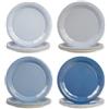 EVYIENEN 48 piatti di carta blu polvere, 22,9 cm, sfumati azzurro, piatti da dessert per fattoria, matrimoni, celebrazioni, riunioni, feste, confezione da 4 colori