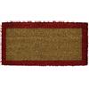 Casatessile CASA TESSILE Bordo zerbino scalino in Cocco 25x50 cm. - Rosso