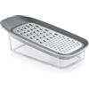 Tescoma 428696 Grattugia per Formaggio con Contenitore, Combinata, Grana Grossolana e Fine, Acciaio Inossidabile, linea GrandCHEF