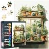 TISHIRON Plants - Puzzle da 1000 pezzi, con foglia verde, per adulti, giochi educativi per la casa, per la famiglia, gli uomini e le donne, le dimensioni finite sono 70 x 50 cm