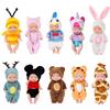 KBIBCK 10 Pezzi Mini Bambole Reborn, Bambolina, Bambole Set, Mini Bamboline, Vestitini Intercambiabili, Lavabile, Mini Bambole Rinascita del Sonno in Miniatura Giocattoli per Bambini Ragazze Ragazzi
