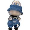 BPTRKOM 1 Set Vestiti per Bambole - Abiti All'Uncinetto Eleganti con Accessori Idea Regalo Carina per Collezionisti(stile denim)(Vengono venduti solo vestiti, le bambole non sono incluse)