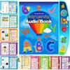 Chennyfun Libro Educativo Ed Interattivo Parlante, Libro Sonoro in Inglese, Gioco Educativo Prima Infanzia con Musica, Storie, Numeri, Alfabeto etc. Libro Neonato per Bambini Bambina 2 3 4 5 Anni