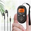 UMUTOO Radio Portatile AM FM, Radio a Transistor Ricaricabile, Radio Ricevitrice Mini Mondiale con Cordino, Timer di Spegnimento Automatico, Cuffie per Viaggi e Campeggio.
