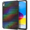 MoKo Custodia per iPad (A16) 11a Generazione 2025, iPad 10a Generazione Custodia 2022 Cover Protettiva in TPU Morbido Antiurto e Leggero con Posteriore, Dazzle Geometrico