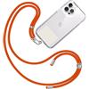 TBOC Cordino Catenella Laccio Strap Porta Cover con Toppa di Fissaggio [Bianco Ice] per Telefono Cellulare da Collo - Tracolla Catenina con cordini da Phone Cellulari Telefoni Accessori Universale