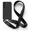 2NSPDRGNI Magnetica Cover con Collana Compatibile con Samsung Galaxy S21 Plus,Case con Laccio per Il Collo Custodia con Cordino,Nero