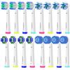 Valuabletry Testine di ricambio compatibili con Oral B, confezione da 4 testine Precision Clean, 4 Cross Clean, 4 sbiancanti 3D Clean e 4 Sensitive Clean. Testine di ricambio per la maggior parte degli spazzolini