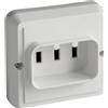 Brightium Base a spina bipolare con contatto terra 25 A 250 V bianca