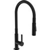 SCHÜTTE GLASGOW 79586 - Rubinetto flessibile per lavello con funzione Eco-Click, rubinetto da cucina, rubinetto nero, beccuccio con tubo soft touch, girevole a 360 gradi, rubinetto cucina